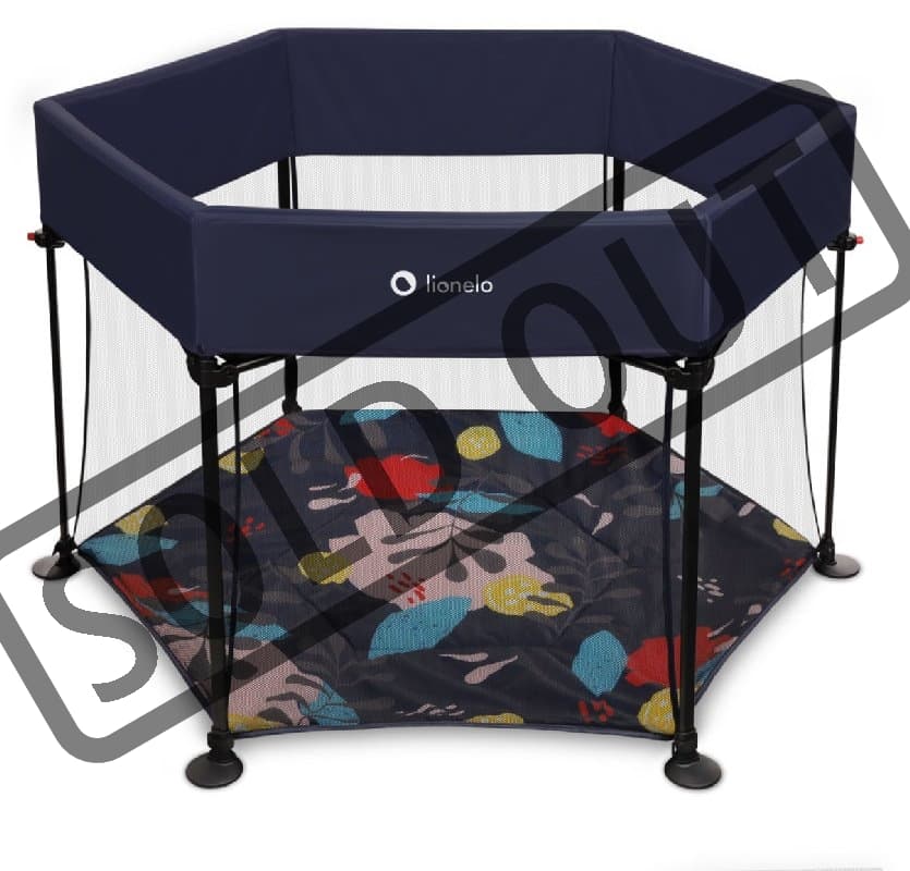 LIONELO Dětská ohrádka Roel Blue Navy