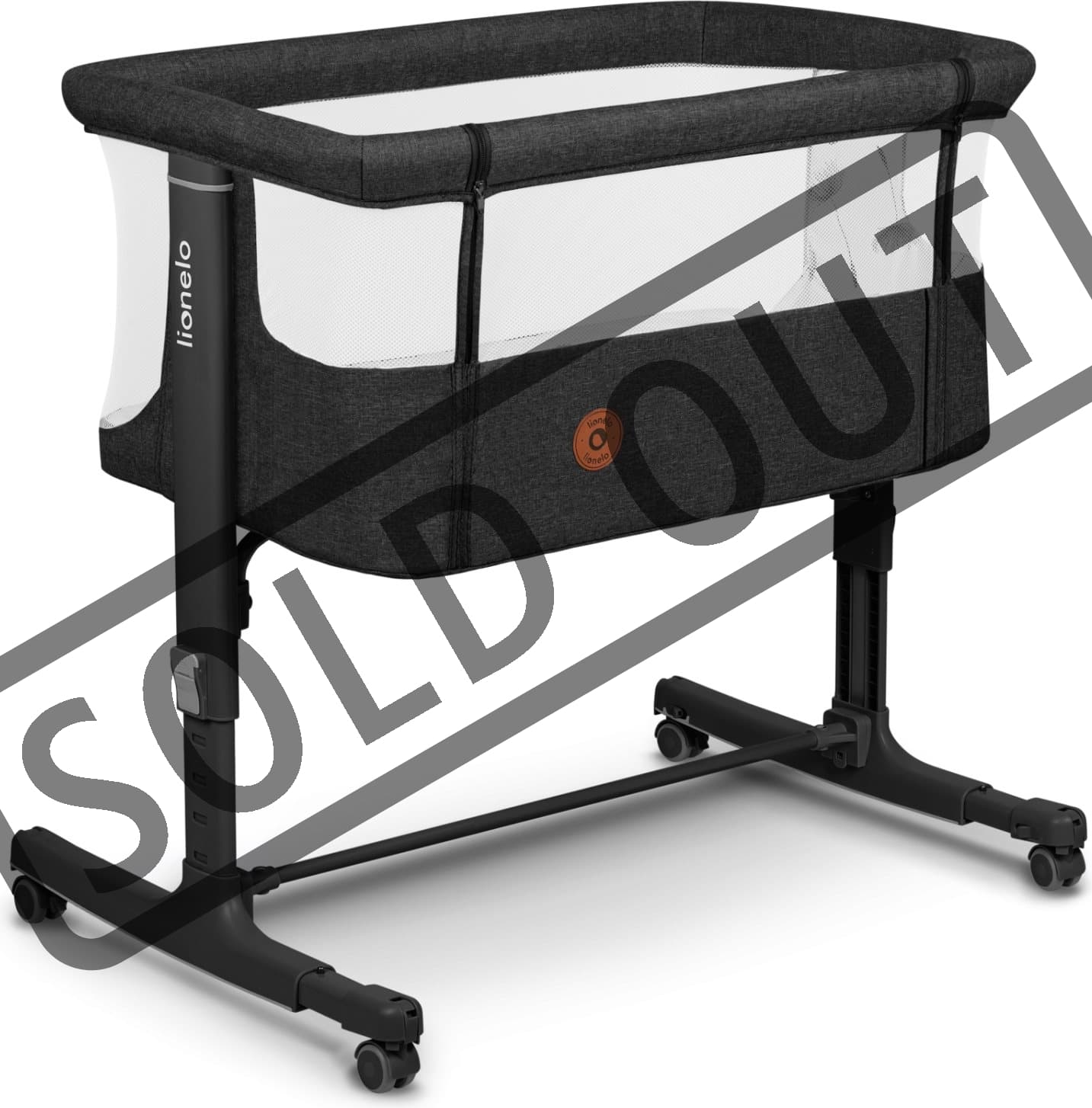 LIONELO Postýlka Aurora 3v1 Grey Graphite