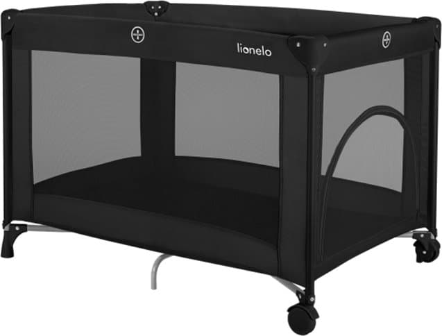 LIONELO Postýlka cestovní Amelie Black Carbon