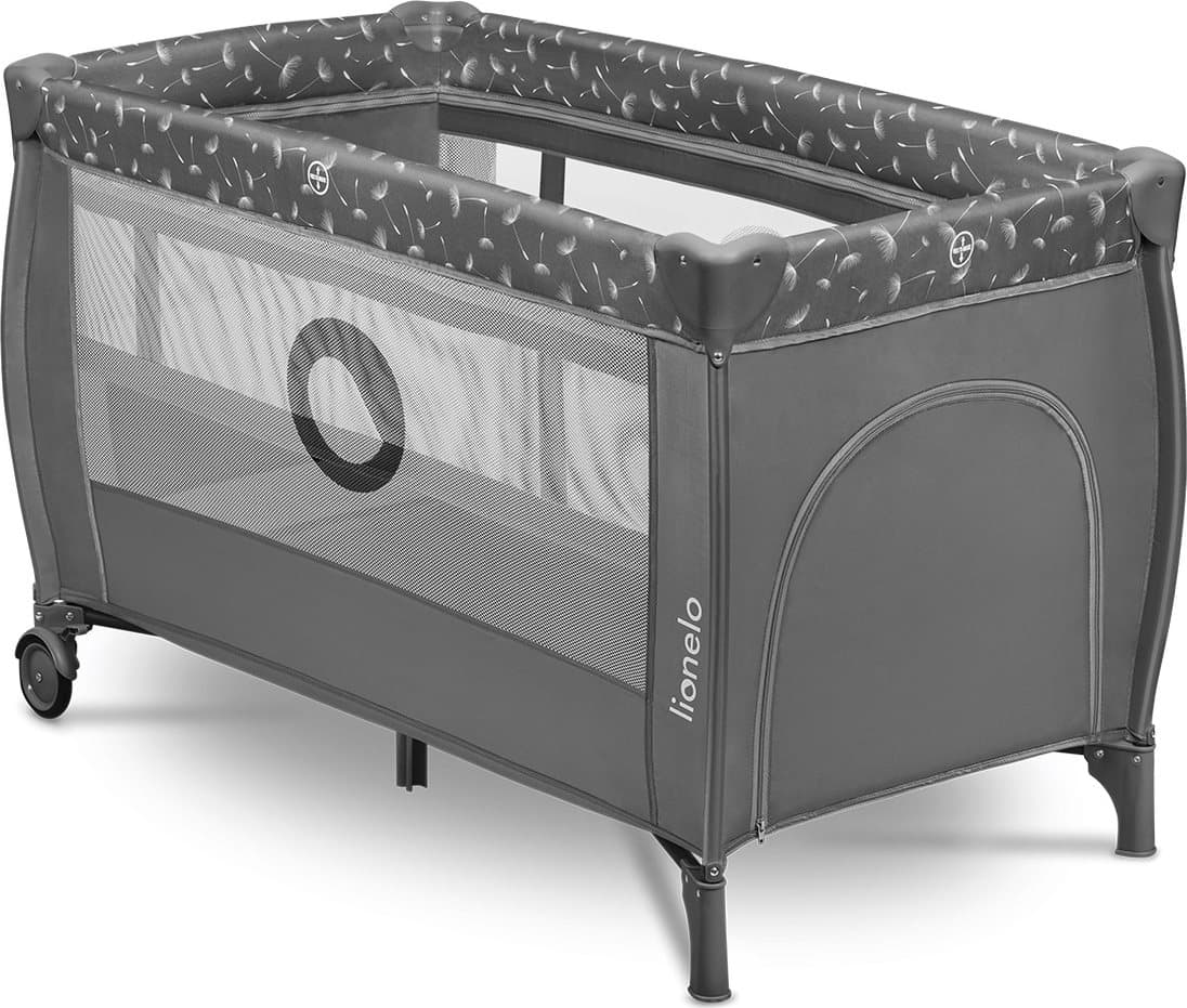 LIONELO Postýlka cestovní Stefi Plus Grey White