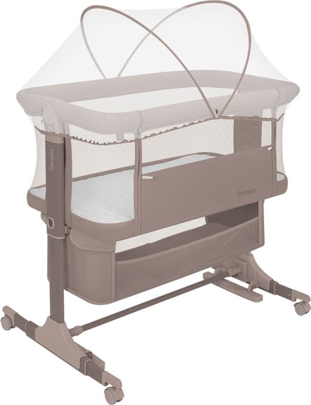 LIONELO Postýlka Jodie 3v1 Beige Taupe
