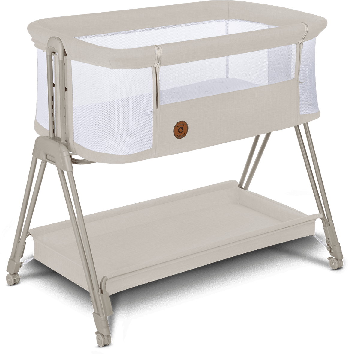LIONELO Postýlka Luna 2v1 Beige Sand
