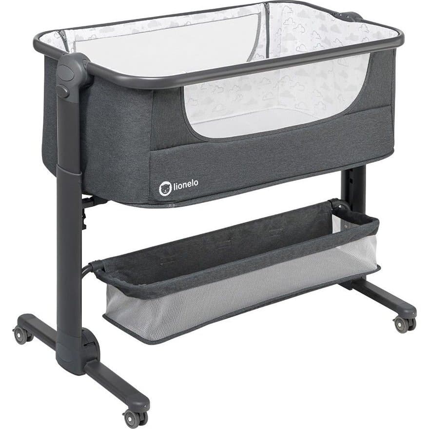 LIONELO Postýlka Timon 3v1 Graphite
