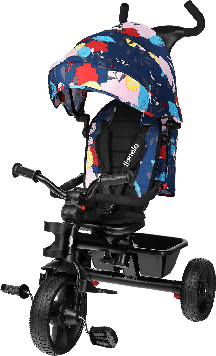 LIONELO Tříkolka 2v1 Haari Blue Navy