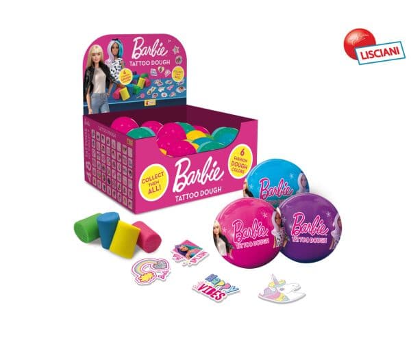 Lisciani Barbie modelína 8cm/6farieb - oranžová