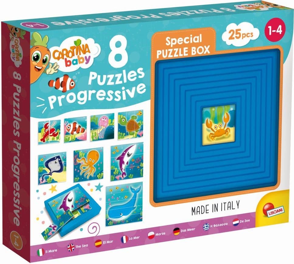LISCIANI Progresivní puzzle Moře 8v1