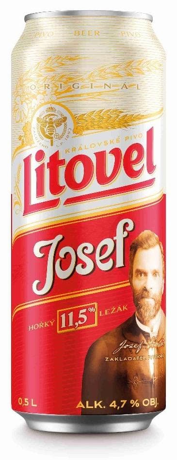 LITOVEL Josef 11,5 svetlé pivo v plechovke 0,5L