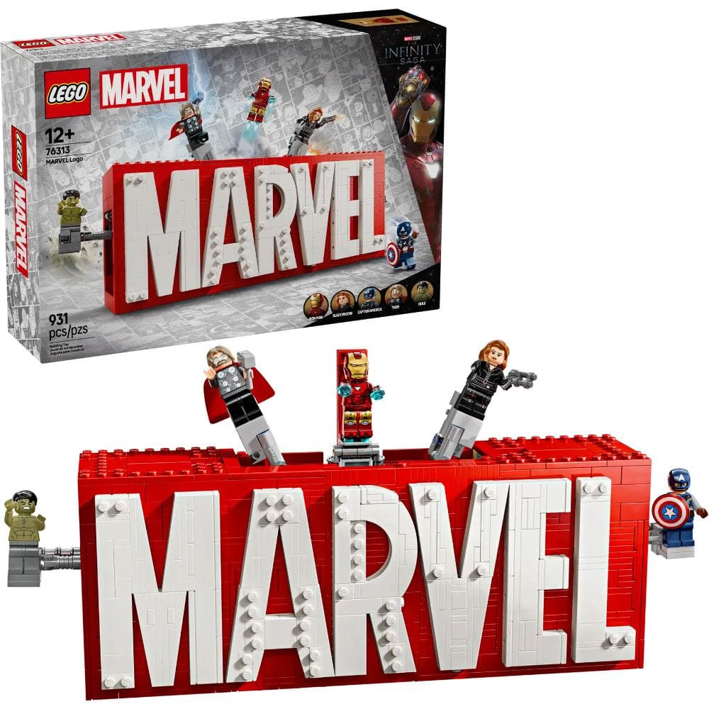 Logo MARVEL a minifigúrky 76313 LEGO