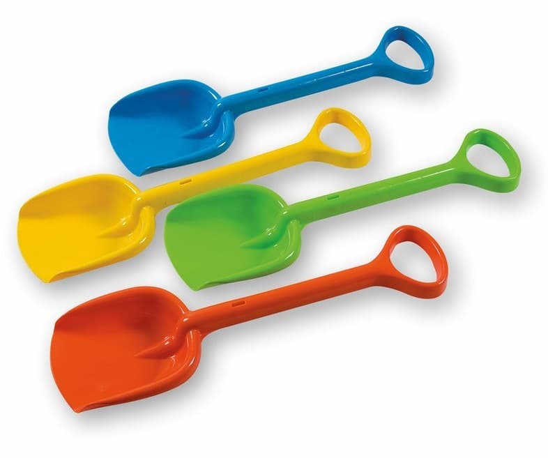 Lopata plastová veľká farebná 55cm - žltá
