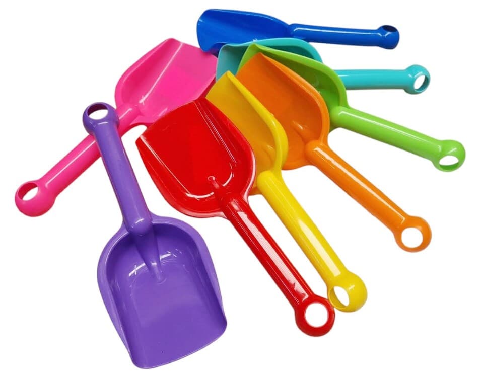 Lopatka plastová 22cm - žltá