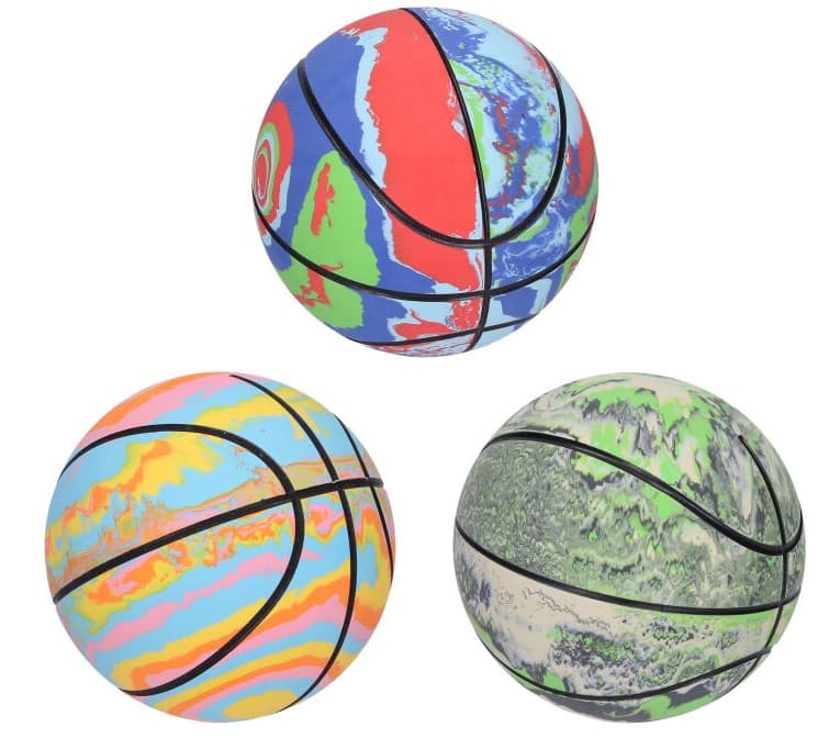 Lopta dúhová basketbal 9cm