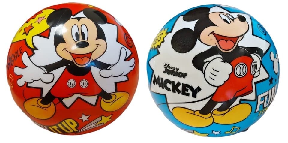 Lopta Mickey Laugh it Up 23cm - červená