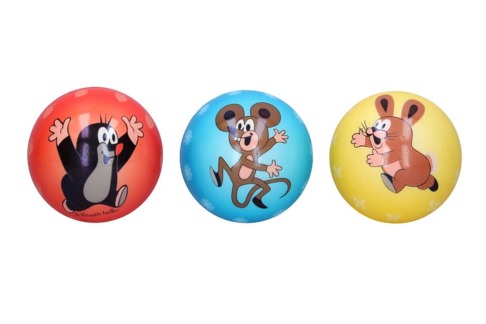 Lopta penová Krtko 10 cm - náhodná