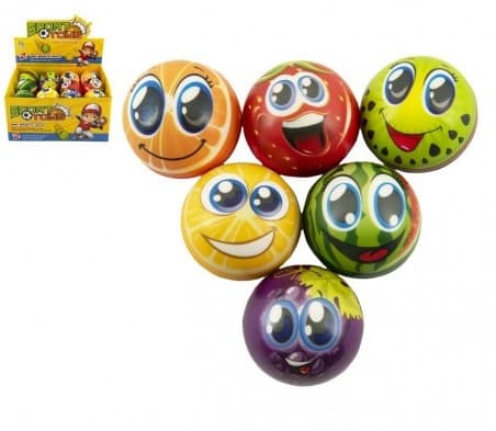 Lopta Smiley 6cm - červená
