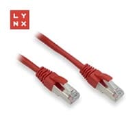 LYNX FTP patch kabel Cat5e PVC, CCA, 7m, červený