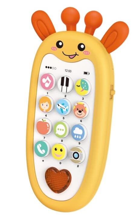 Maamaa Telefón detský s efektmi žirafa 13,5cm
