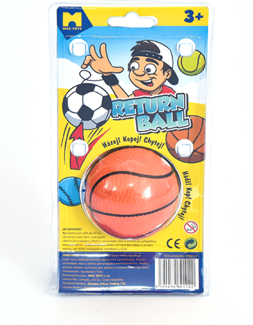 MAC TOYS Míček na gumičce 1ks (mix)