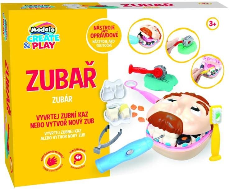 MAC TOYS Veselá modelína: Zubař