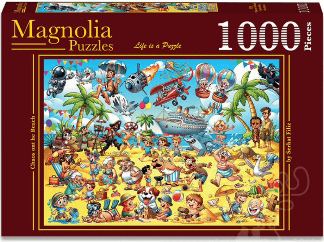 MAGNOLIA Puzzle Chaos na pláži 1000 dílků