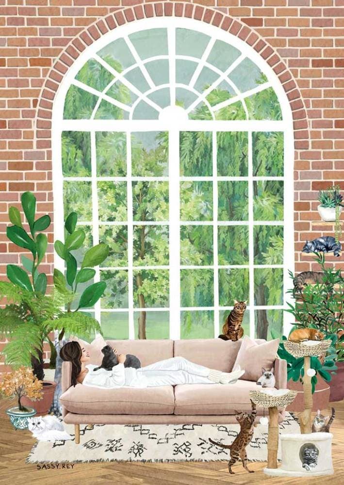 MAGNOLIA Puzzle Kočičí útočiště 1000 dílků