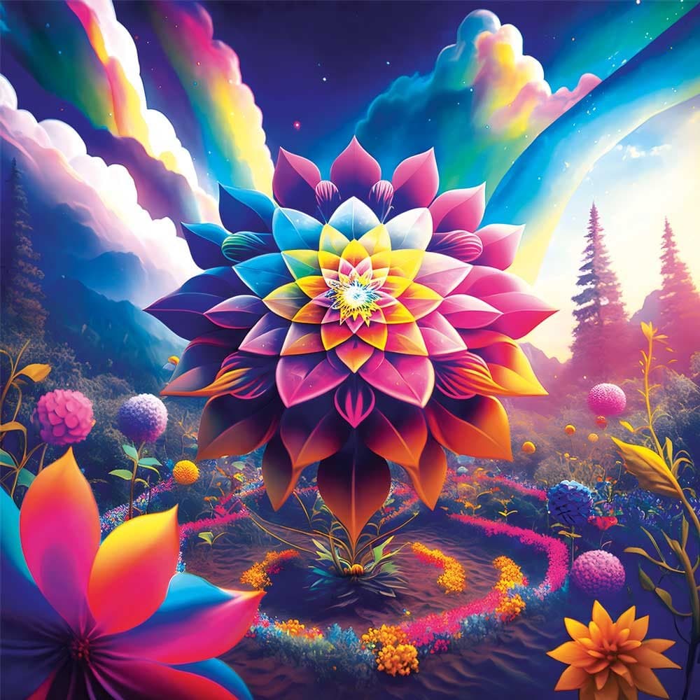 MAGNOLIA Puzzle Květ života 1023 dílků