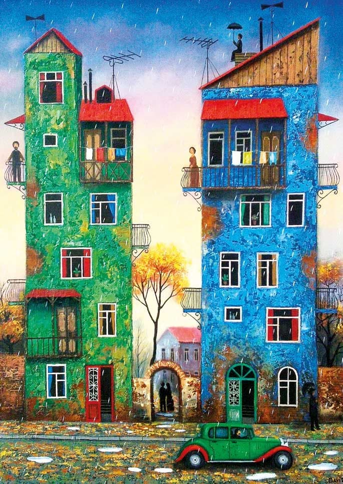 MAGNOLIA Puzzle Podzimní déšť 1000 dílků