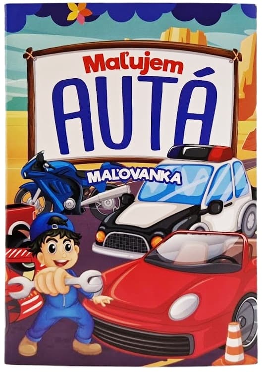 Maľujem autá omaľovánka