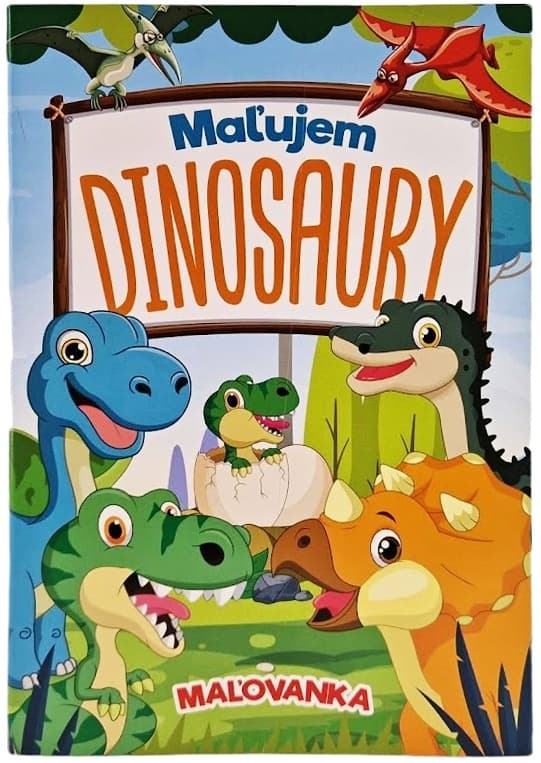 Maľujem Dinosaury omaľovánka