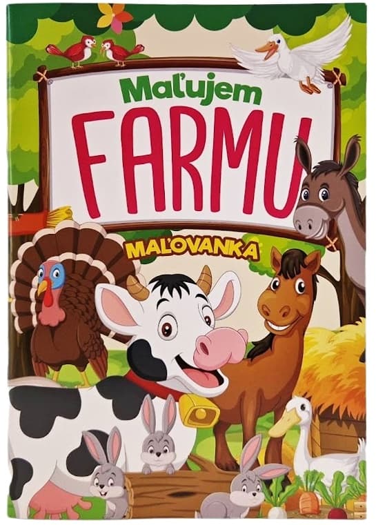 Maľujem Farmu omaľovánka