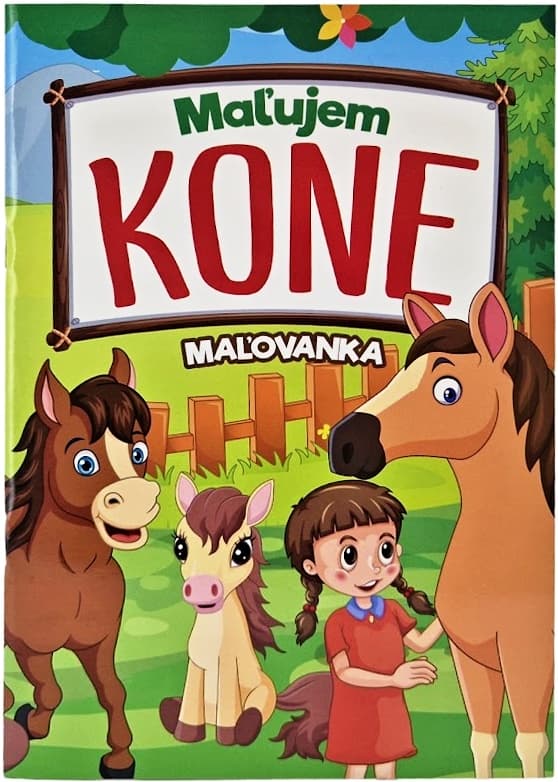 Maľujem kone omaľovanka