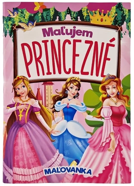 Maľujem princezné omaľovánka
