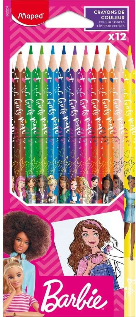 MAPED Pastelky Barbie 12ks