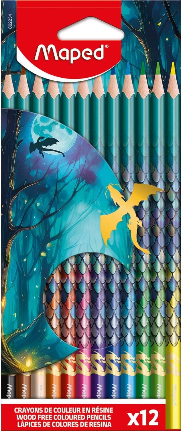 MAPED Pastelky Dragon 12ks