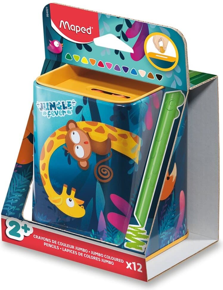 MAPED Pastelky Jumbo Jungle Fever 12ks