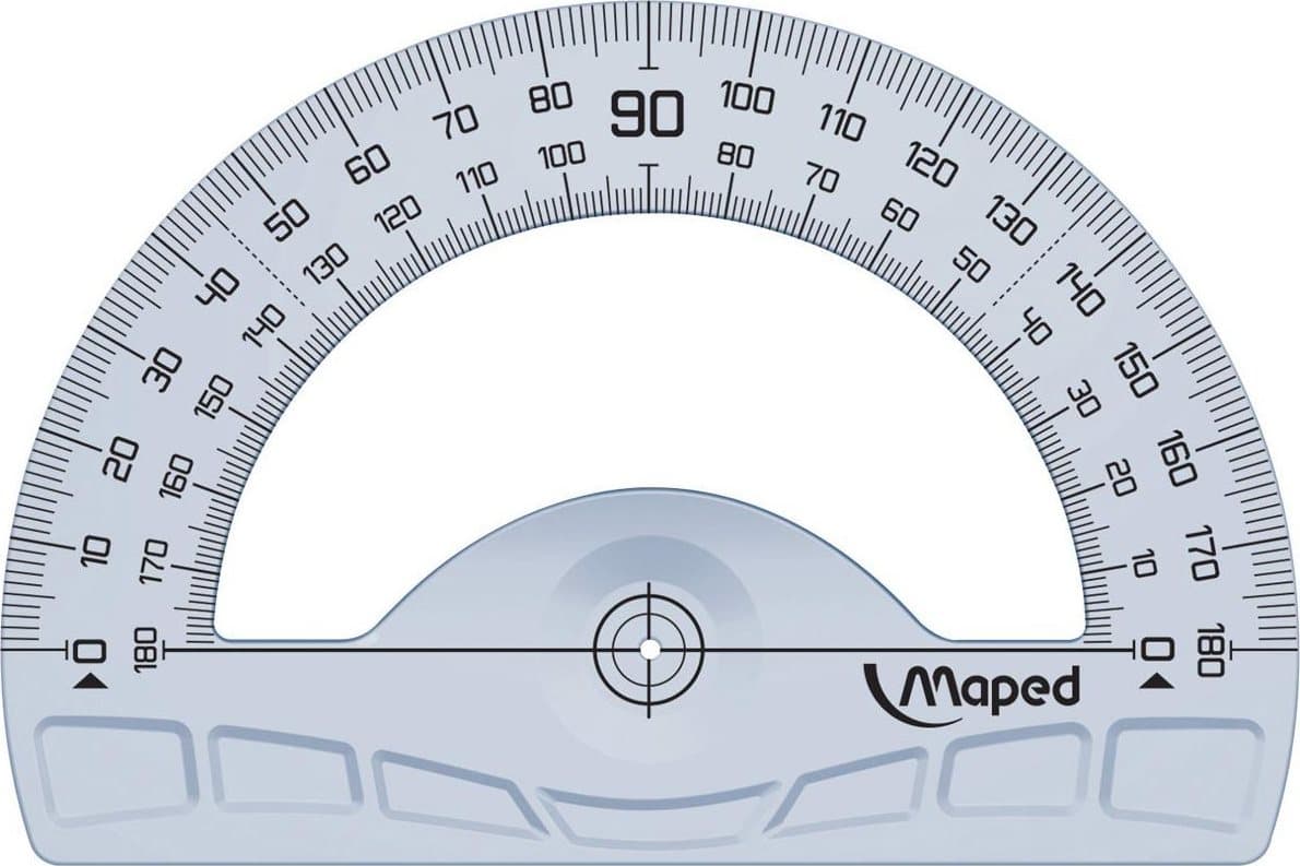 MAPED Úhloměr 12cm čirý