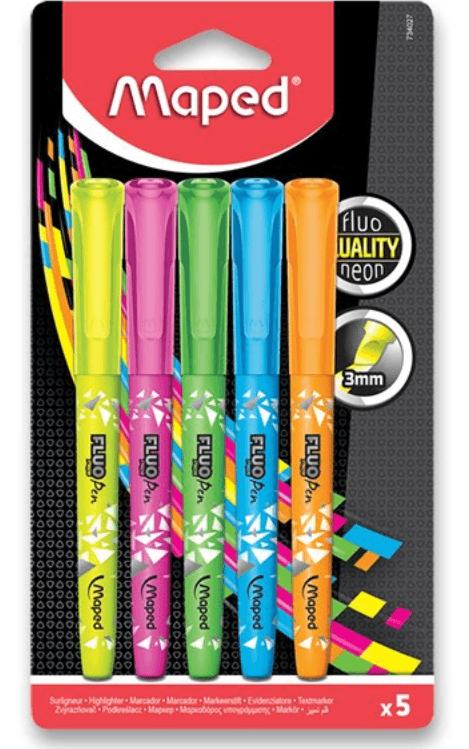 MAPED Zvýrazňovače Fluo Peps 5ks
