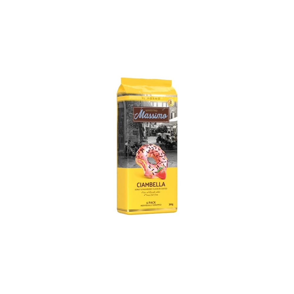 Massimo Donut jahodové 6x40g