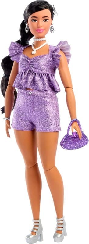 Mattel Barbie deluxe modelka fialový set