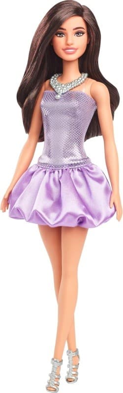 Mattel Barbie modelka 234 fialové šaty