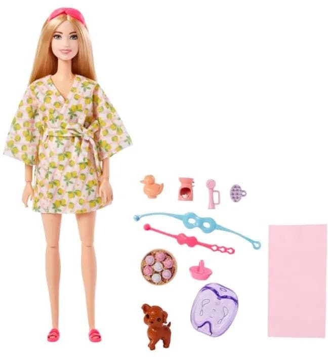Mattel Barbie Wellnes bábika v kúpeľoch