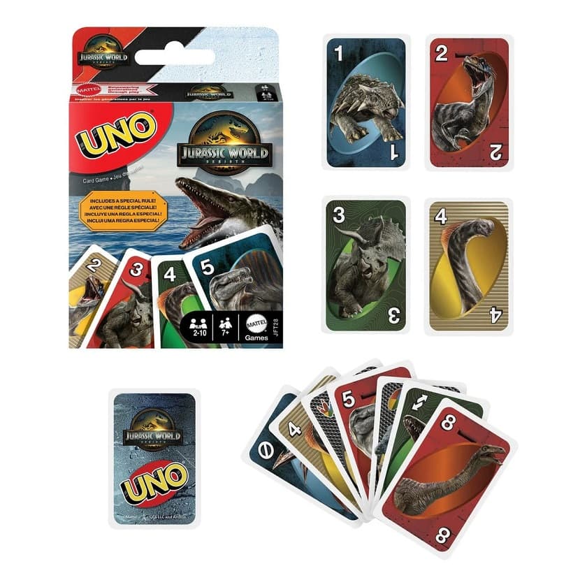 Mattel UNO karty Jurassic World