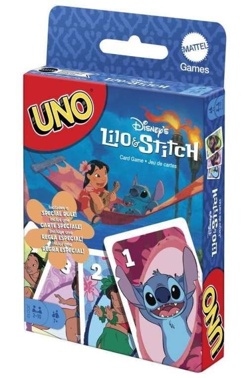 Mattel Uno karty Lilo a stitch