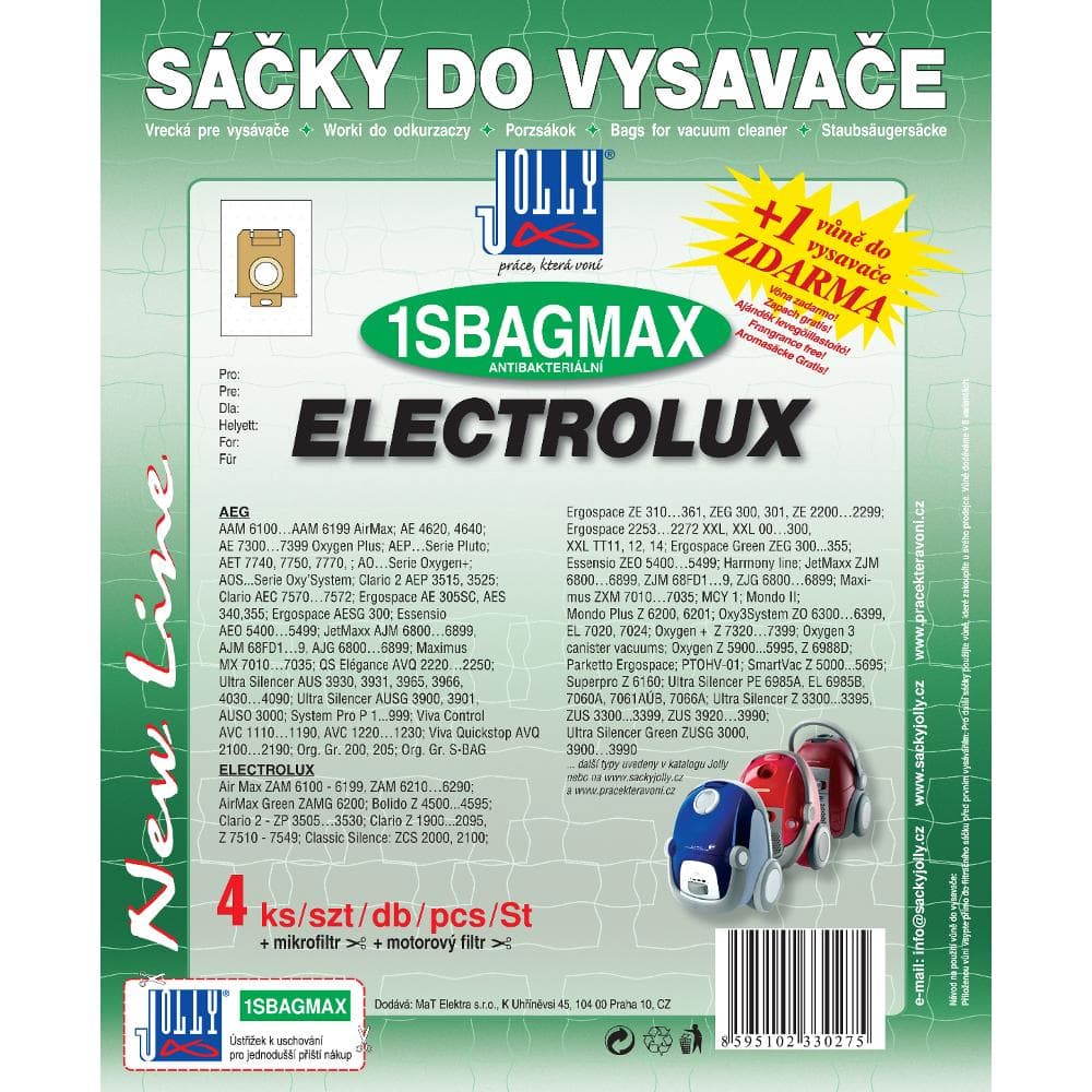 MAX 1 S BAG VRECKO DO VYSÁVAČA JOLLY