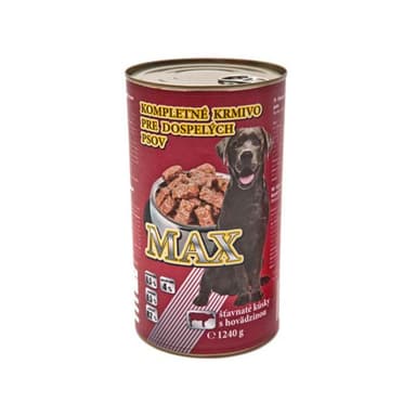 Max konverva pre psov 1240g hovädzia