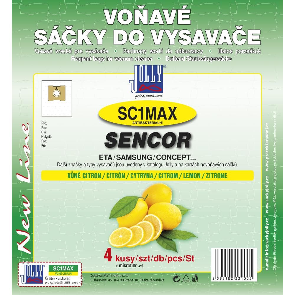 MAX SC1 vys. vrecká citrón JOLLY