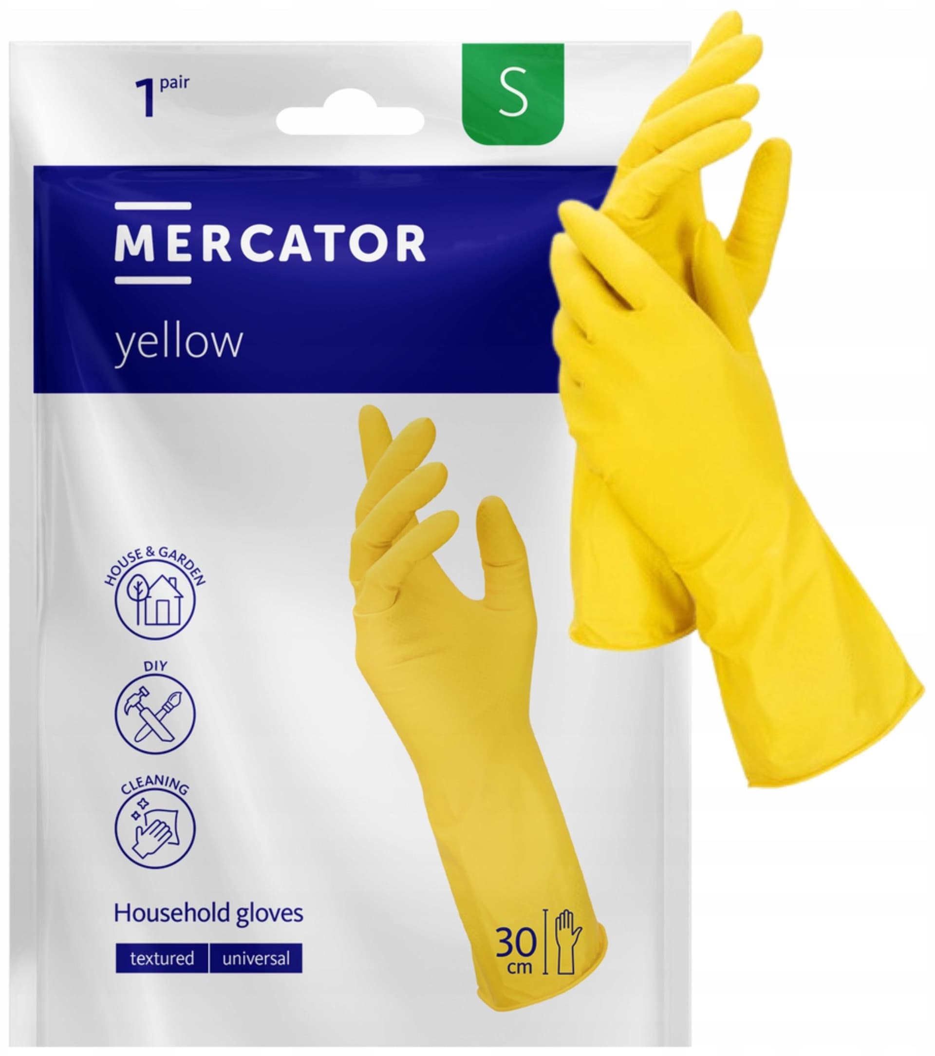 Mercator Rukavice gumové žlté S