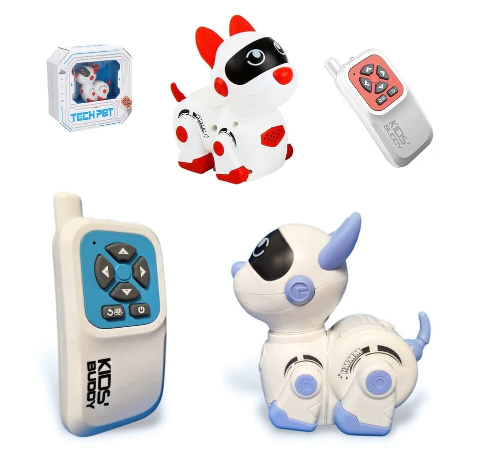 Mini pes RC na dálkové ovládání 10cm - červená