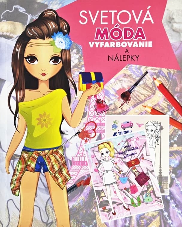 Móda je úžasná vyfarbovanie a nálepky