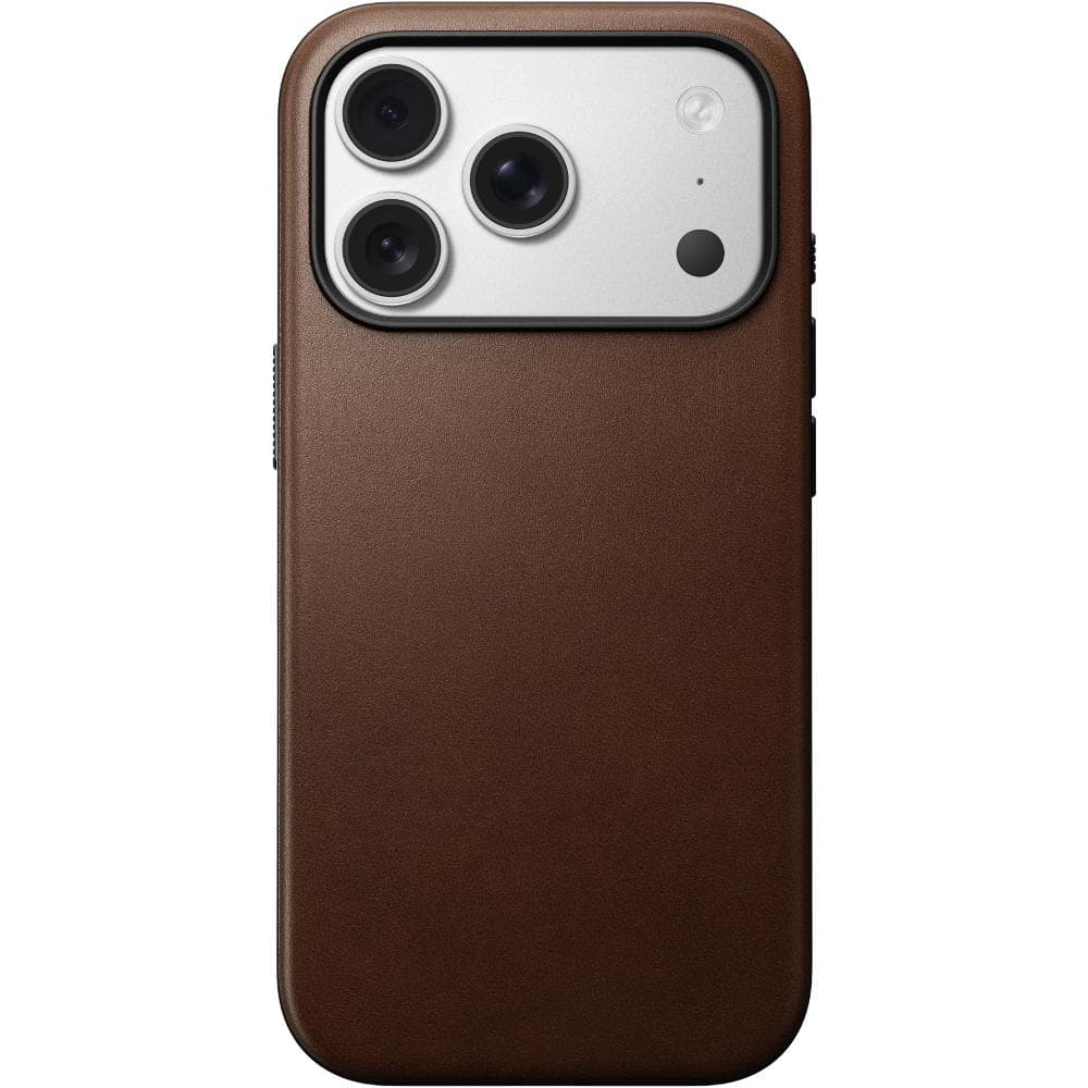 Modern Leather Case iPhone 17 Pro Brown