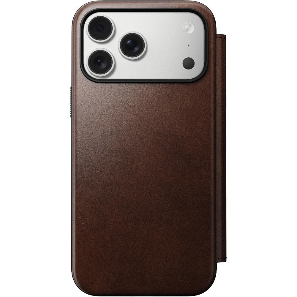 Modern Leather Folio iP17 Pro Max Brown